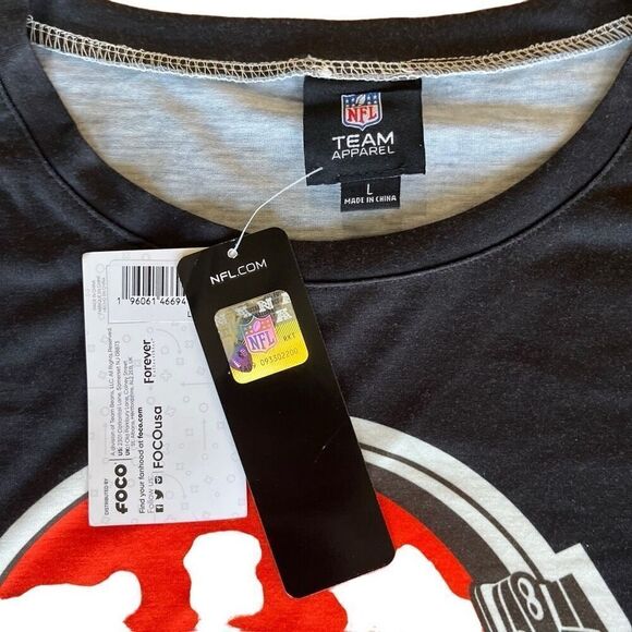 NWT, NFL Cleveland Browns Cropped Tee Size L - Picture 3 of 8